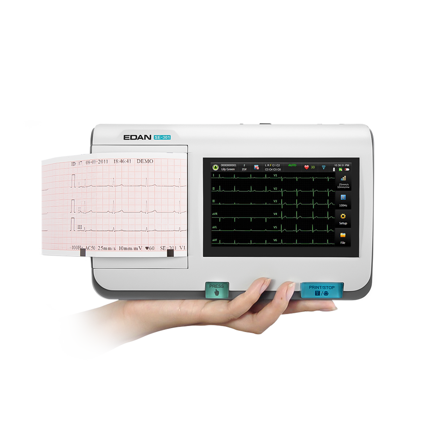 SE-301Multi-channel Portable Electrograph - EDAN